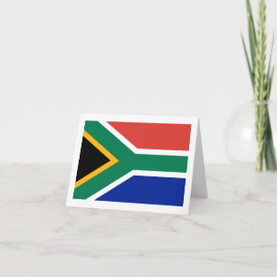 Tarjeta Cartas de la bandera de Sudáfrica