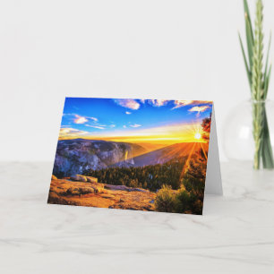Tarjeta Cartas de las montañas besadas por el sol inspirad