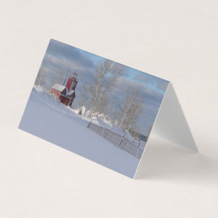 Tarjeta Cartas de los grandes Navidades rojos del personal