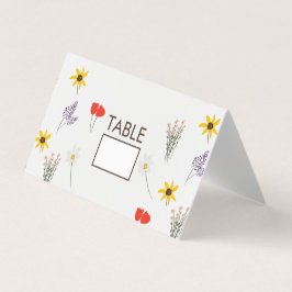 Tarjeta Cartas De Mesa De Tiendas De Boda En Día De Flores
