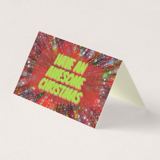 Tarjeta Cartas de Navidades de paquete de diseño divertido (Anverso)