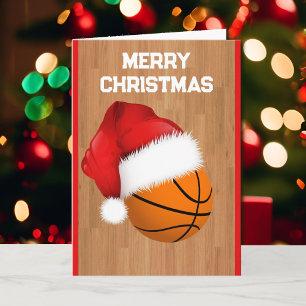 Tarjeta Cartas de Navidades Personalizados de Baloncesto y