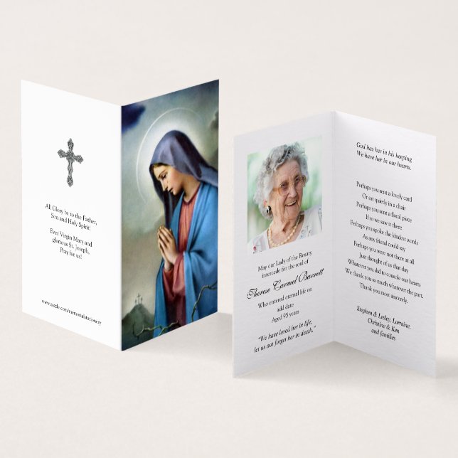 Tarjeta Cartas de oración católicas | Dolor (Interior y exterior)