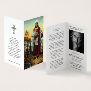 Tarjeta Cartas de oración católicas   El Buen Pastor