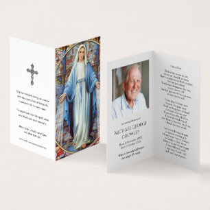Tarjeta Cartas de oración católicas   Hail Mary