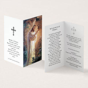 Tarjeta Cartas de oración católicas   Jesús llamando 1