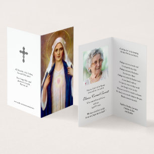 Tarjeta Cartas de oración católicas   Madre María 1