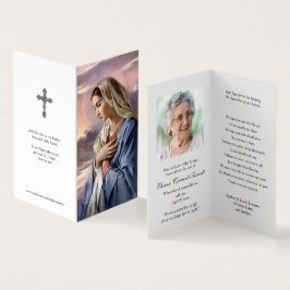 Tarjeta Cartas de oración católicas | Madre Santa