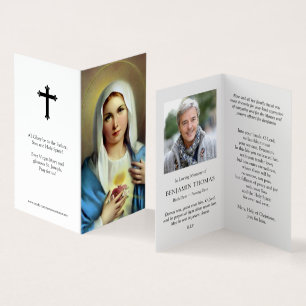 Tarjeta Cartas de oración católicas   Mary italiana