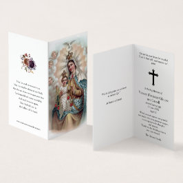 Tarjeta Cartas de oración católicas | Mary no llora