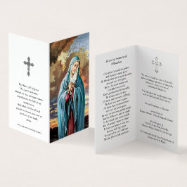 Tarjeta Cartas de oración católicas | Nuestra Señora