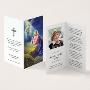 Tarjeta Cartas de oración católicas   Oración de Jesucrist