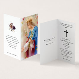 Tarjeta Cartas de oración católicas | Rosarios