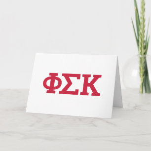 Tarjeta Cartas de Phi Sigma Kappa