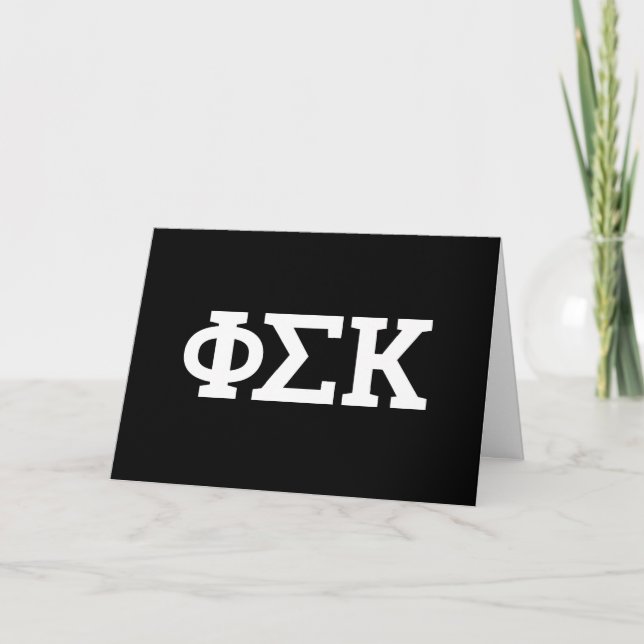 Tarjeta Cartas de Phi Sigma Kappa (Anverso)