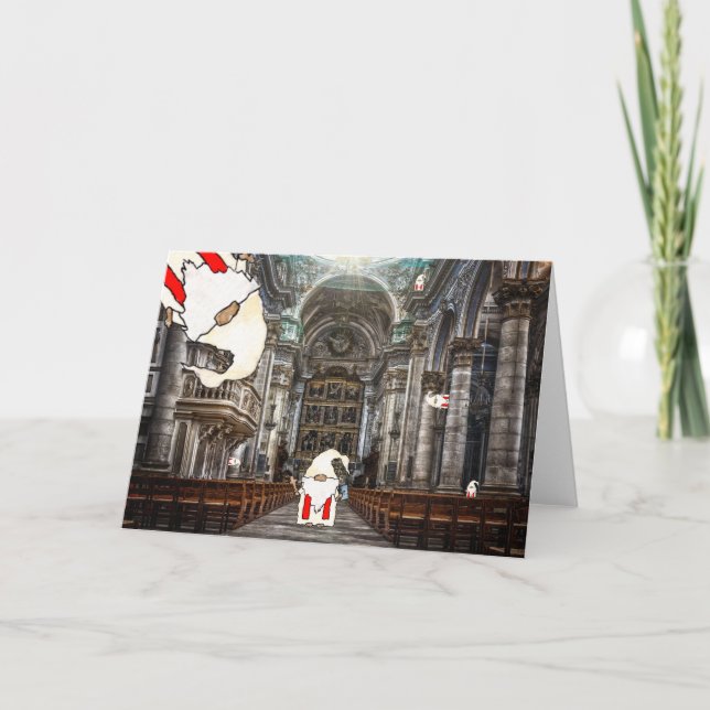 Tarjeta Cartas de saludo de la catedral del Pastor Gnome (Anverso)