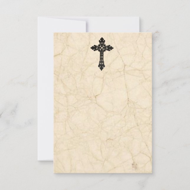 Tarjeta Cartas de simpatía por pergamino de cosecha de cel (Anverso)