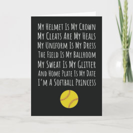 Tarjeta Cartas de Softball Batería deportiva Trending Athl