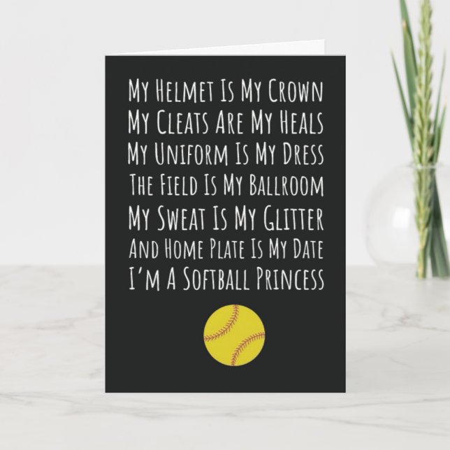 Tarjeta Cartas de Softball Batería deportiva Trending Athl (Anverso)