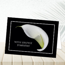 Tarjeta Cartas de Solidaridad Muerte — Con La Más Profunda