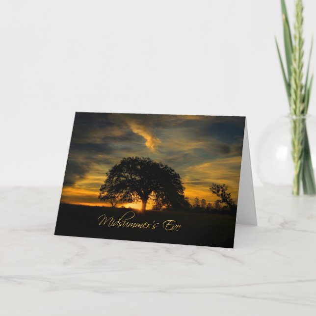Tarjeta Cartas de solsticio de verano en vísperas de veran (Anverso)
