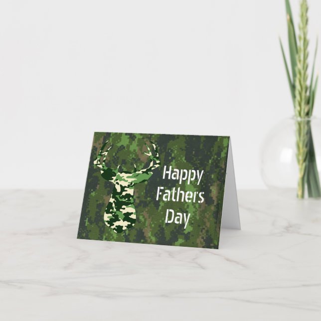 Tarjeta Cartas del Día de la Caza de Padres (Anverso)