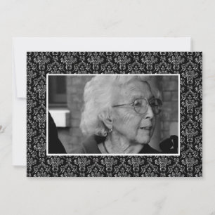 Tarjeta Cartas fotográficas de aviso de muerte por recuerd