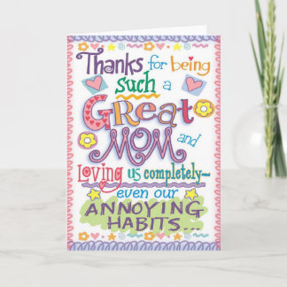 Tarjeta Cartas para madres