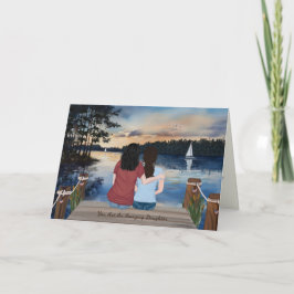 Tarjeta Cartas pintadas desde casa, hija en campo de entre
