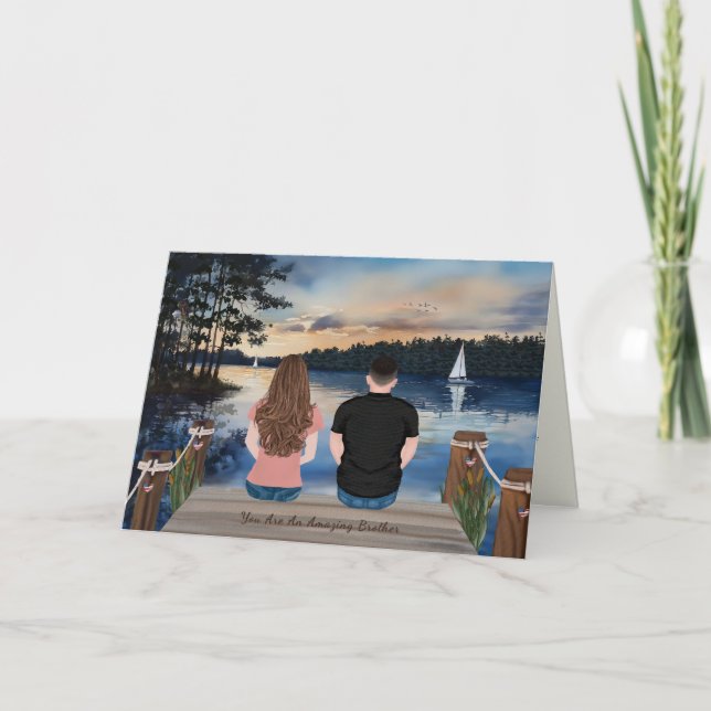 Tarjeta Cartas pintadas desde casa, para hermano en Bootca (Anverso)