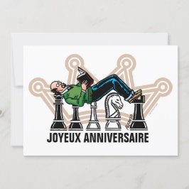 Tarjeta Carte de voeux d'aniversario de papa grand maître