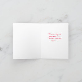 Tarjeta Carte de vœux pliées