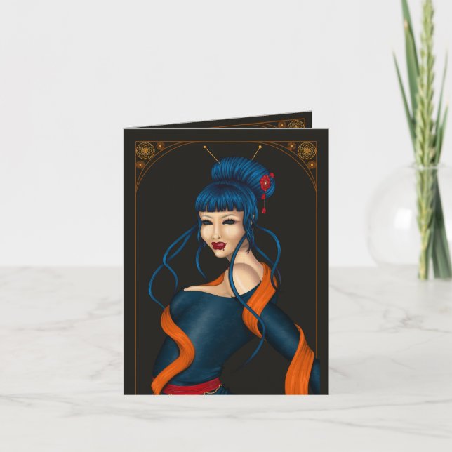 Tarjeta Carte de vœux pliées (Anverso)