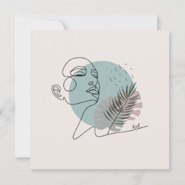 Tarjeta Carte Postale Une femme sexy.Art minimaliste aux c