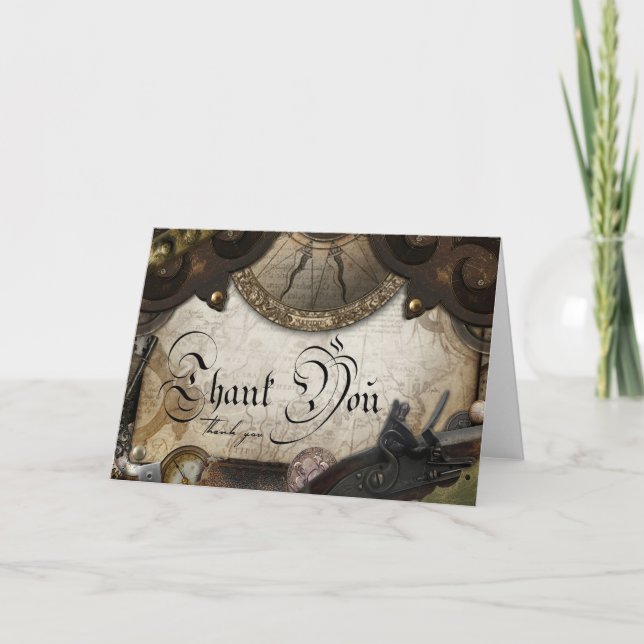 Tarjeta Cartel de agradecimiento al viejo mundo pirata (Anverso)