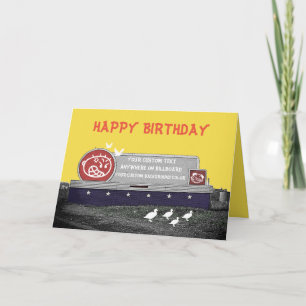Tarjeta CARTEL DE CUENTA DE CUMPLEAÑOS personalizado con p