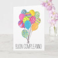 Cartel de cumpleaños de Italia