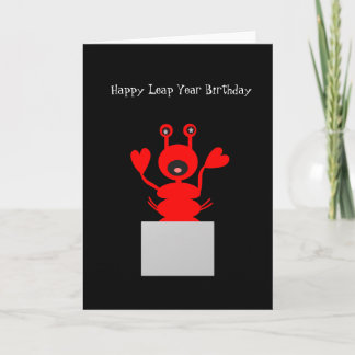 Tarjeta Cartel de cumpleaños del año del salto