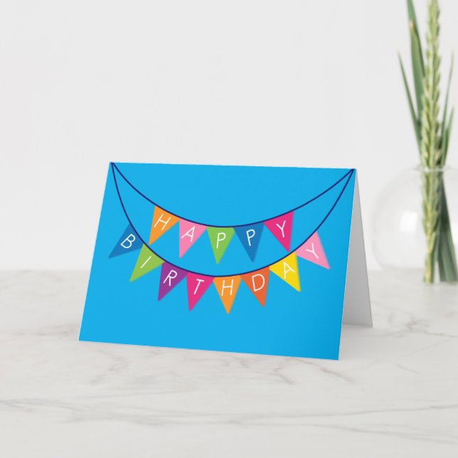 Tarjeta ¡Cartel de cumpleaños feliz! (Anverso)