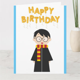 Tarjeta Cartel de cumpleaños feliz de Potter