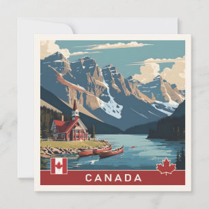 Tarjeta Cartel de viaje de Canadá