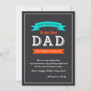 Tarjeta Cartel del Día del Padre
