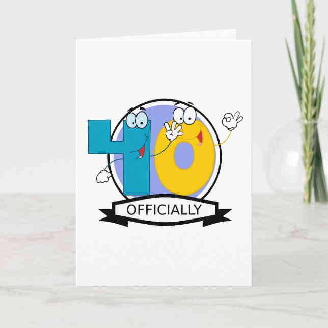 Tarjeta Cartel oficial de 40 cumpleaños (Anverso)