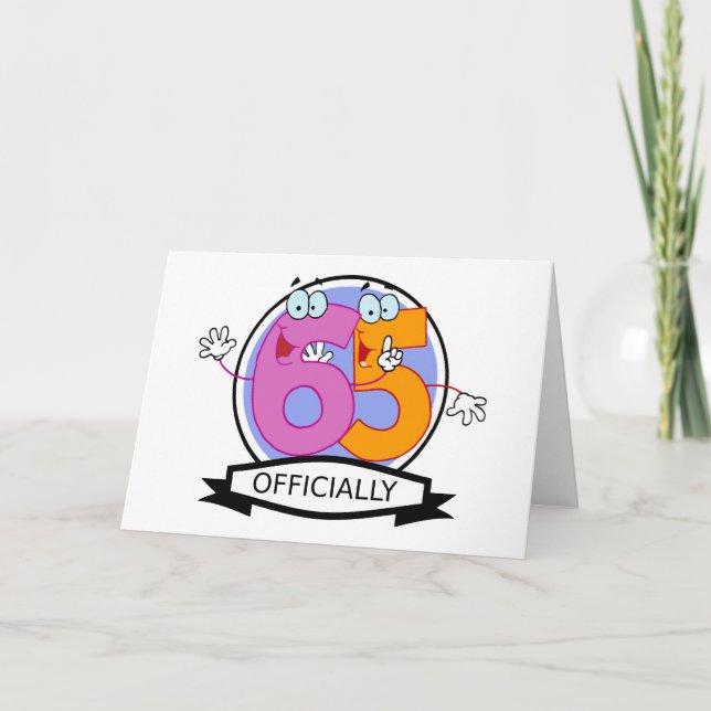 Tarjeta Cartel oficial de cumpleaños 65 (Anverso)