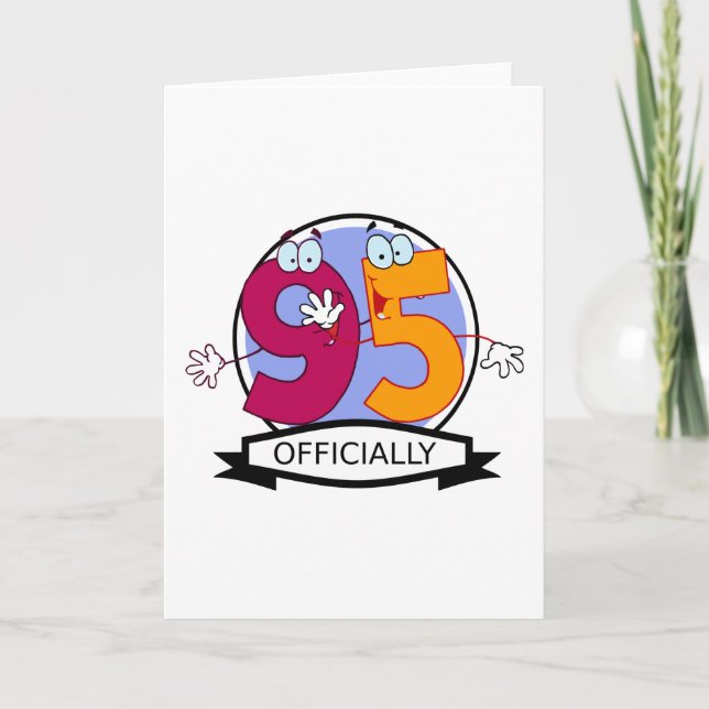 Tarjeta Cartel oficial de cumpleaños 95 (Anverso)
