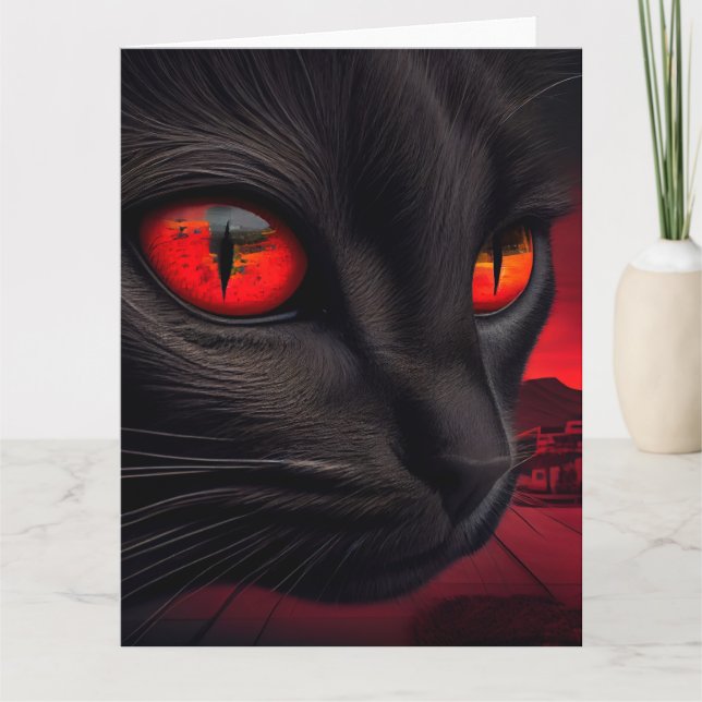 Tarjeta Cartes de vœux Black Cat (Anverso)