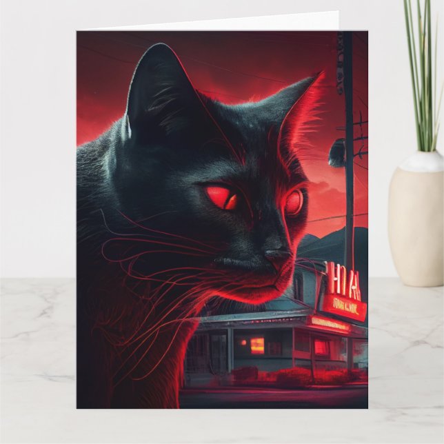 Tarjeta Cartes de vœux Black Cat (Anverso)