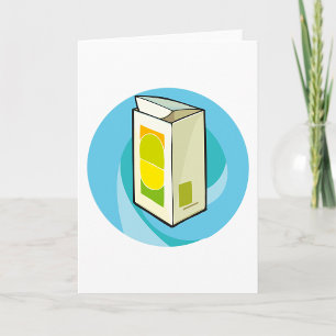 Tarjeta Cartón de jugo colorido moderno Mínimo