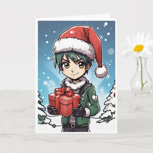 Tarjeta cartoon christmas card (Planta pequeña)
