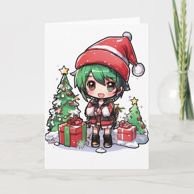 Tarjeta cartoon christmas card (Anverso)